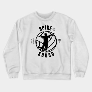 Mens Volleyball Spike Squad Volleyball Fan Crewneck Sweatshirt